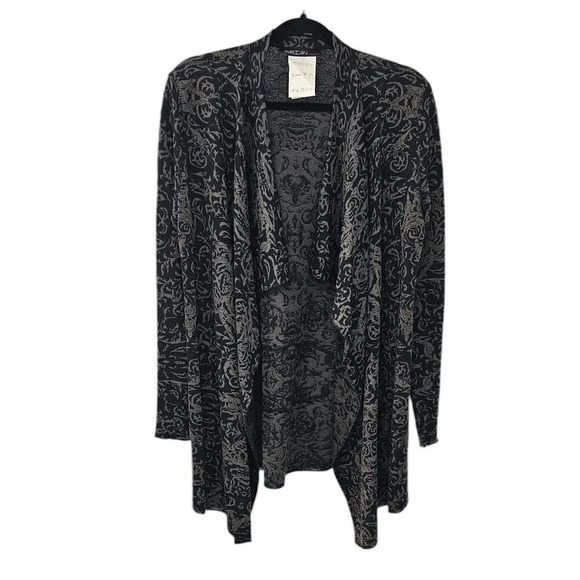 Marc Cain Womens Waterfall Open Front Wool Cardigan Size NO. 4 US 10 - Picture 1 of 8
